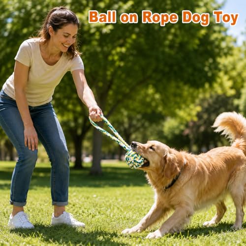 Aitmexcn Large Dog Toys for Aggressive Chewers, 8 Pack Dog Rope Toys - size: 8 Pack-Large