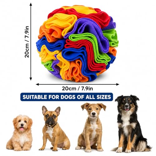 Dog Training Starter Kit with 7.9-Inch (20 cm) Snuffle Ball, Clicker & Treat Pouch
