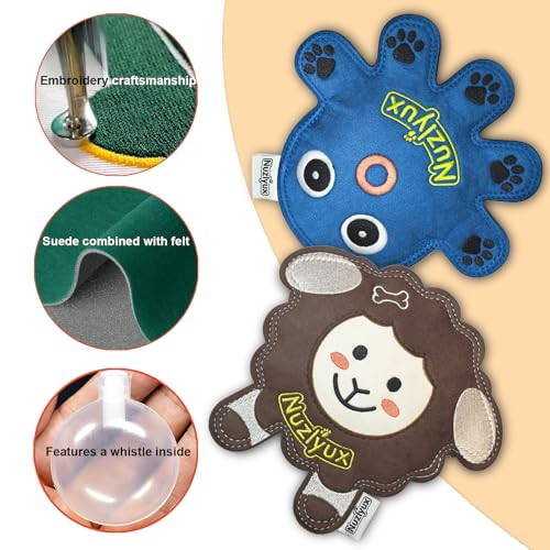 Squeaky Dog Flyers 2-Pack Sheep Octopus Fetch Discs
