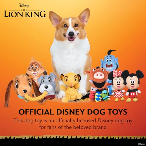 Disney for Pets The Lion King Simba Rope Body Dog Toy, 9 Inch - color: Simba Plush Rope, size: 9 Inch