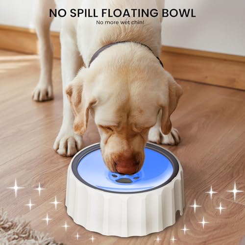 Dog Small Animals Water Bowl No Spill 70oz/2L Large Capacity Dispenser Non Slip No Splash Small Animals Bowl Pet Slow Feeder No Drip Dog Water Bowl on Vehicle for Dogs and Cats - Purple - color: Purple