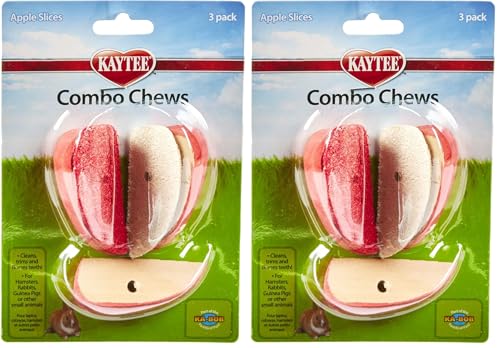 Kaytee Combo Chews Apple Slices, 6-Pack - size: 3 Count (Pack of 2)