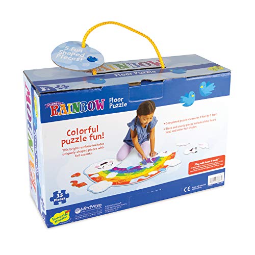 Peaceable Kingdom Jumbo Rainbow Floor Puzzle 35 Pieces - style: Rainbow