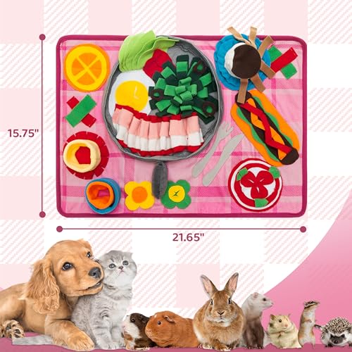 Dog Snuffle Mat, Washable Interactive Slow Feeder & Foraging Toy