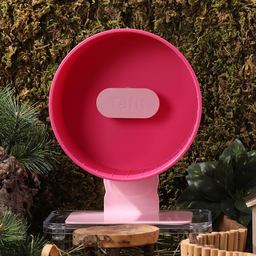 Super‑Silent Hamster Exercise Wheel – 10.2‑inch Quiet Running Spinner - color: Raspberry Pink, size: 10.2inch