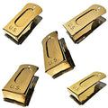 Mythrojan Pet Training Clicker Set Brass and Steel Puppy Dog Training Cricket Clicker U.S. Engraved WII Military Gear Metal Clicker - Pack of 5 Pcs - style: Clicker (5 pcs without Leather Cord)