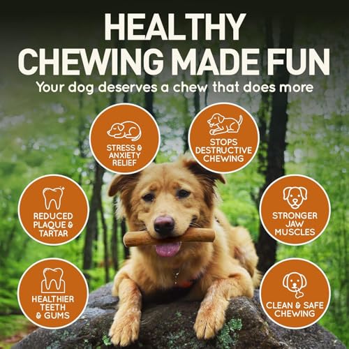 Wildfang® Coffee Wood Dog Chew, Large - Tough Chew Toys for Aggressive Chewers, Dog Teething Toys for Puppies, Training for Chewing Muscles, Coffee Tree Sticks for Large Dogs (55-99 lbs) - size: 7 Ounce (Pack of 1)
