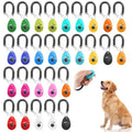 30 Pcs Dog Training Clicker with Wrist Strap, Pet Behavioral Training Clickers for Puppy Dogs Cats Birds Horses, Multicolor