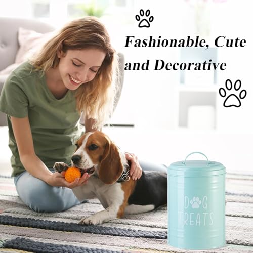 Dog Treat Container Airtight, 9.1''Hx5.5''W, 10 Cup Capacity (Green) - color: Green - Single