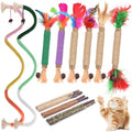 TINDTOP Cat Chew Toys, Silvervine Chew Sticks with 2 Pack Chew Ropes - color: 14 Pack