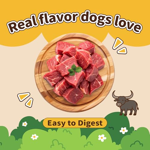 Gootoe Natural Buffalo Dog Treats, Bone Shaped, 1.5 lb, Pack of 3 - size: 4.5 Pound (Pack of 1)