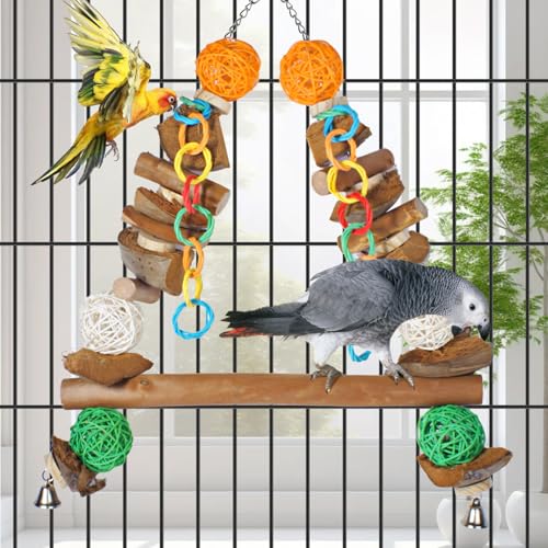 Large Bird Toys,Bird Toys for Parrots,23" for Medium Large Birds - color: Bird Stand