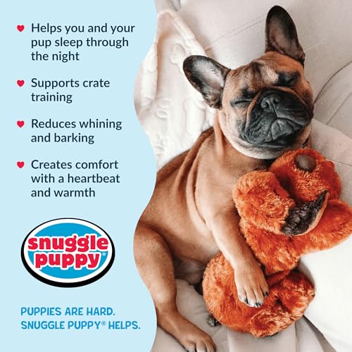 Snuggle Puppy Heartbeat Toy, Calming Comfort, Medium Breeds - Brown - color: Brown