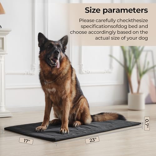 Chew Proof Indestructible Dog Crate Pad,X-Small (17"x23") - color: Black, size: X-Small (17"x23")