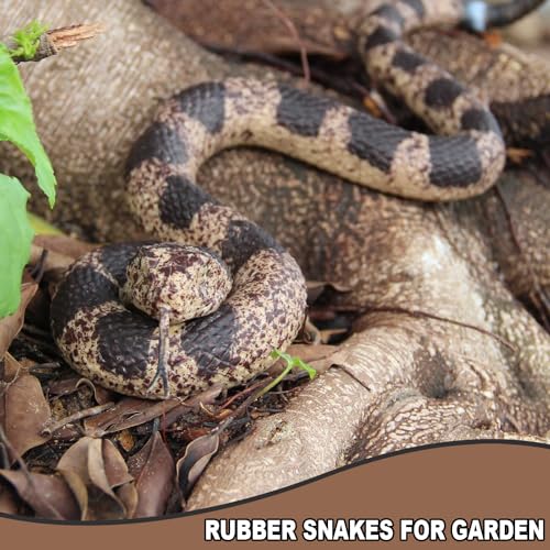 Upitry Rubber Snakes Fake Snake - Rattlesnake Realistic Keep Birds Away - style: 1PCS Soft Rattlesnake