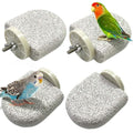 4Pcs Bird Beak Grinding Stone Lava Ledge Parrot Perch Stand Platform,Grey-S - color: 4Pack Grey | S
