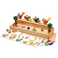 Constructive Playthings GOG-720 Magnetic Building Birds 41 pc. Set with Wooden Storage Box