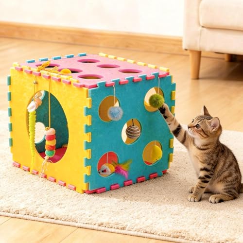 41 Pcs Interactive Cat Toys for Indoor Cats, Kitten Toys - style: Contemporary