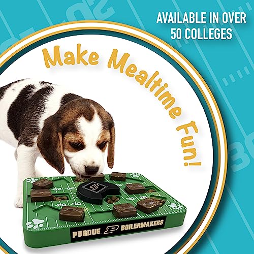 Pets First NCAA Purdue Boilermakers Interactive Dog Treat Puzzle Toy - color: Purdue Boilermakers, size: Standard