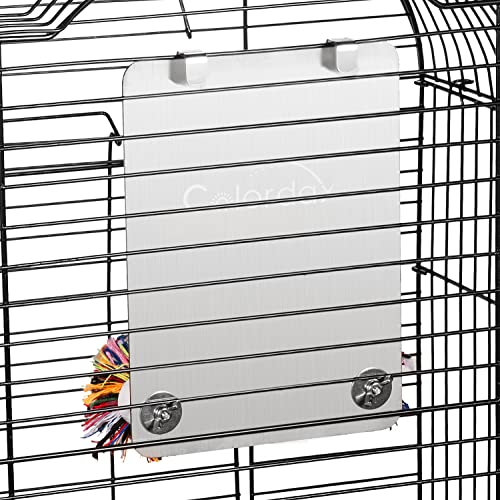 Colorday 7" Bird Mirror with Rope Perch, Medium - size: Medium