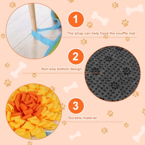 Yummy Sam Snuffle Mat for Small Medium Dogs Nose Smell Training, Green - color: Green