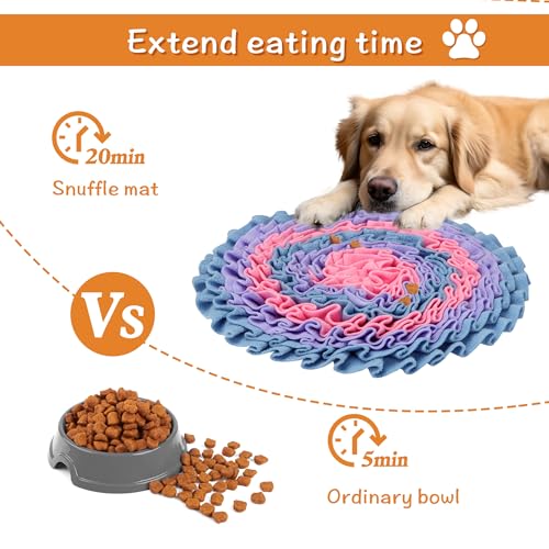 2 Pcs Snuffle Mat for Dogs, Pet Slow Feeding Mats