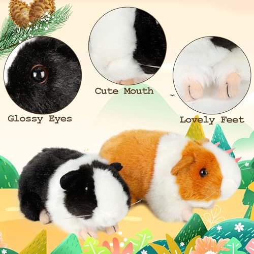 redaica 2pc Guinea Pig Stuffed Animals - 7.9inch Plush Toys - size: 2pcs