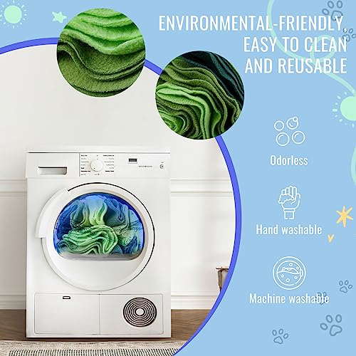 Pet Snuffle Ball, Puzzle Sniffing Interactive Dog Ball for Blind Dogs Training Stress Relief Dog Enrichment Toys Treat Machine Washable (15cm, Gradient Green) - color: Gradient green, size: 15cm