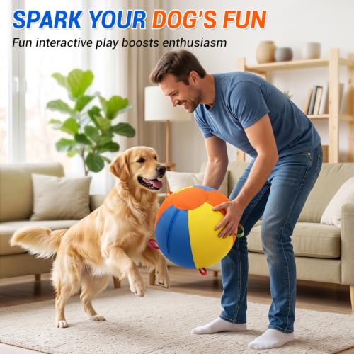 Herding Ball for Dogs, Herding Ball for Australian Shepherd 18"/22" Dog Toy - size: Small
