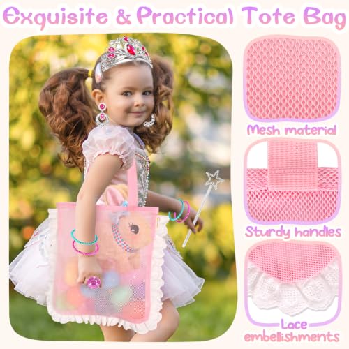 CatchCute Interactive Hopping Bunny Plush with Princess Jewelry Set