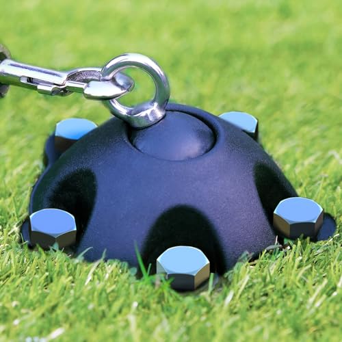 Patented 360° Swivel Dog Tie Out Stake Dog Anchor for Small to Large Dogs Up to 150lbs - Dog Yard Leash Stake with 5 Strong Tether Holds 1000lbs of Pull Force (Stake with 20ft Cable) - size: stake with 20ft cable