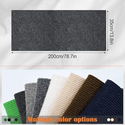 Cat Scratch Furniture Protector - 78.7" x 13.8" Trimmable Self-Adhesive Cats Claws Scratch Pads, DIY Cat Climbing Couch Protector for Scratch Post Cat Tree Replacement Indoor (Dark Gray) - color: Dark Gray, size: 13.8" x 78.7"