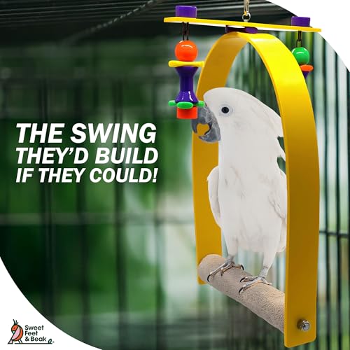 Sweet Feet and Beak Whirly Bird Swing, X-Large Indoor Pedicure Perch