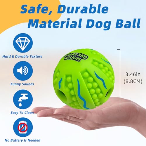 Spiky Interactive Dog Toys Ball, Wave, M, 3.46 in (8.8 cm) - color: Spiky, Wave, size: M 3.46 in (8.8 cm)