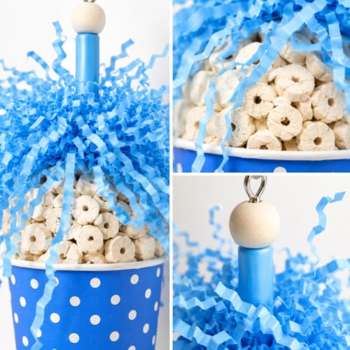 Bonka 2355 Spotty Sola 11" Natural Bird Foraging Toy (Blue) - color: Blue