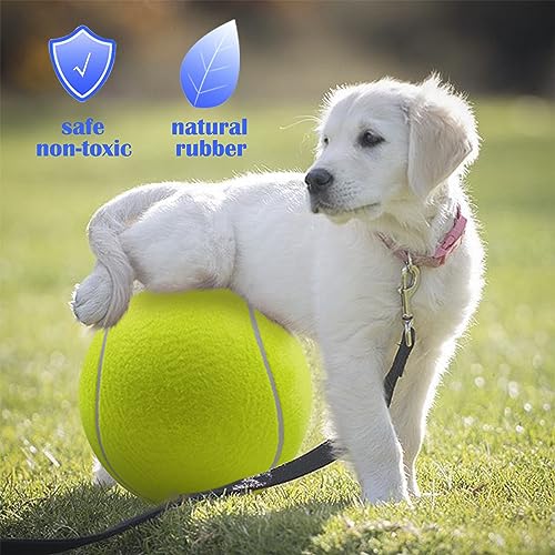Banfeng Dog Tennis Ball, 9.5" Giant Sport Gift Toy Herding Ball for Dogs - color: Yellow