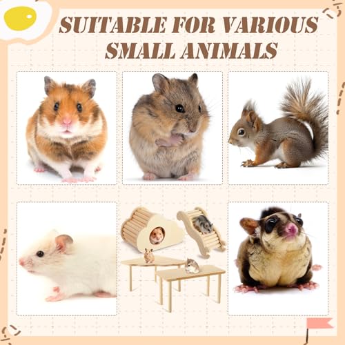 Breezehug 4 Pcs Hamster Cage Accessories Hamster Platform Toy, Cloud - style: Cloud
