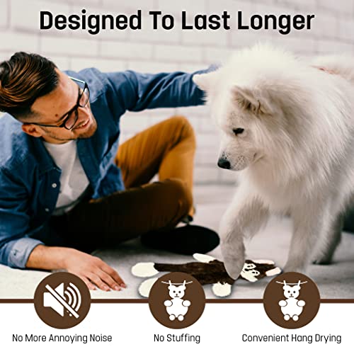 FGA MARKETPLACE Fox Flat NO Stuffing NO Squeak Plush Dog Toy, Funny Style Will Entertain Your Pet for Hours, Recommended for Small and Medium Dog 21 INCH Long - color: FOX