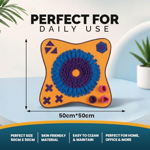 PET ARENA Adjustable Dog Snuffle Mat, Interactive Feeding Enrichment Toy - color: Large Colorful - Snuffle mat
