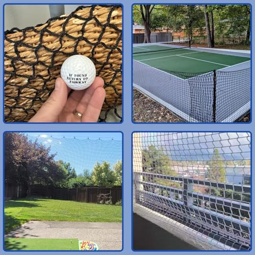 Safety Net Kids Pet Balcony Protection Rope Net Stair Safety Netting for Railings Playground Safety Net Golf Practice Net Baseball Nets for Batting Knotless Polyester Sports Netting - size: 6.5x13FT
