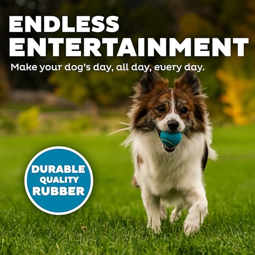 Outward Hound Squeaker Ballz Tennis Ball Dog Toy, Small, 2", 8‑Pack - color: Multi Squeaker Balls, size: Small, style: 8-Pack