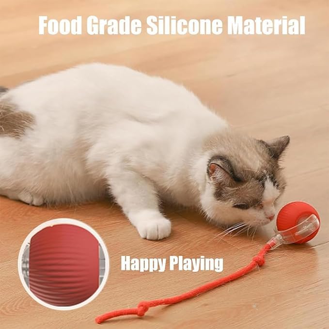 2024 New Electric Dog Ball Toy for Cat,360° Smart Automatic Interactive Rolling Dog Smart Pet Toy Ball,Gift for Kids - color: green