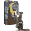 Cat Wall Scratcher, Art Cat Scratching Board for Indoor Cats - color: Starry Night