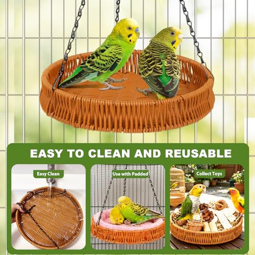 Bird Toys Natural Bird Foraging Toys Parrot Shredding Toys(Large)