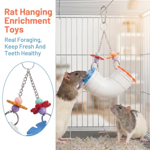 Hanging Rat Foraging Toy Slow Feeder Fancy Cage Puzzle Toys