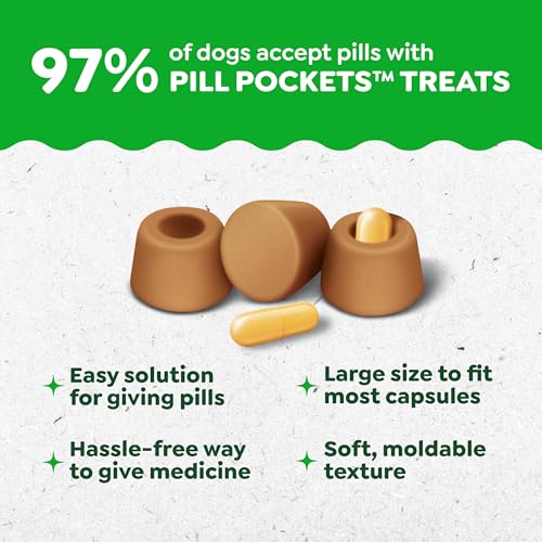 Greenies Pill Pockets Large Size Dog Treats, Peanut Butter, 7.9 oz - size: 30 Count (Pack of 1)