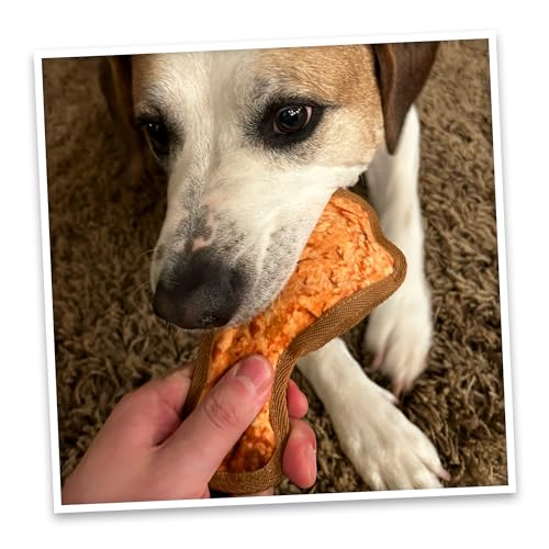 Doggijuana Mini Tuffer Chewer Dog Toy, Chicken Wing | Plush, Squeaky - size: Mini, style: Chicken Wing