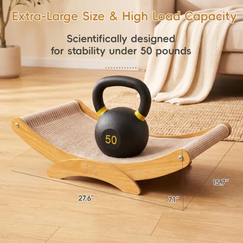 Extra-Larger Sisal Cat Scratcher Bed, Furniture Protector for Indoor Cats - size: Extra Large