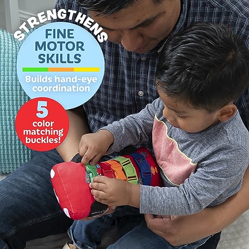 Buckle Toys, Bullet Racecar Plush Learning Toy, Develop Fine Motor Skills - size: Small