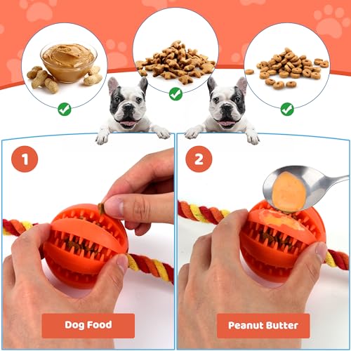 Interactive Dog Toys, Crate Training Aids for Puppies,Orange - color: orange